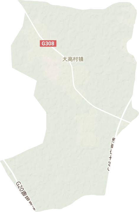 大高村镇地形图