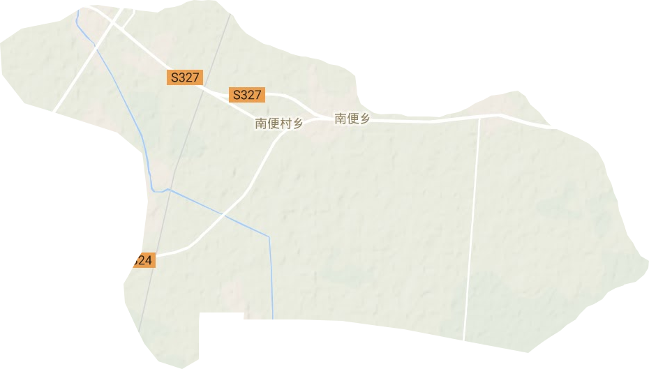 南便村乡地形图