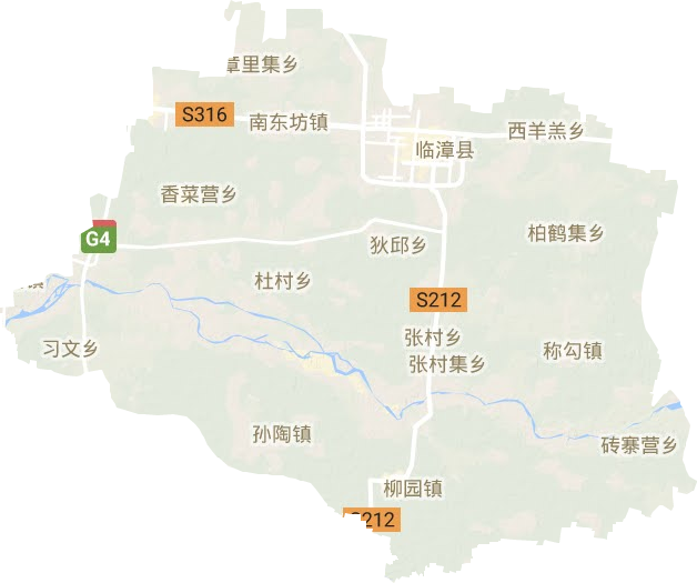 临漳县地形图