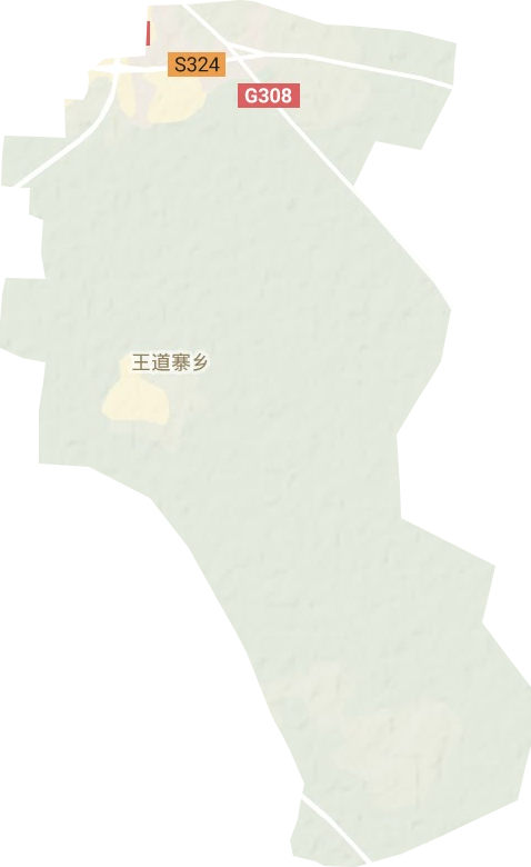 王道寨乡地形图