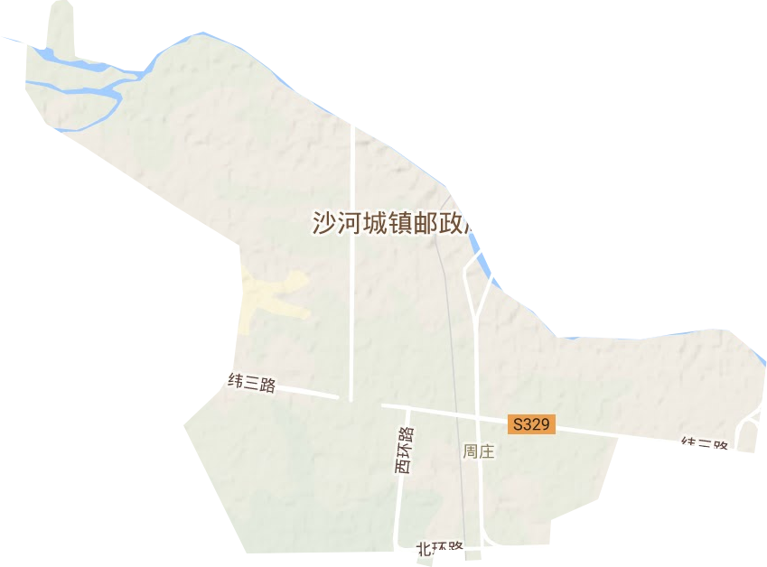 周庄街道地形图