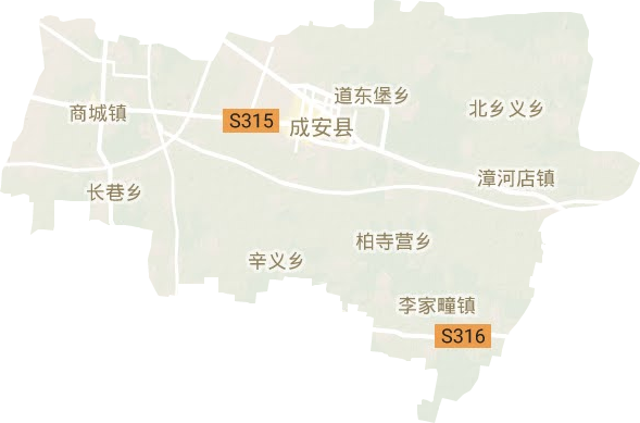 成安县地形图