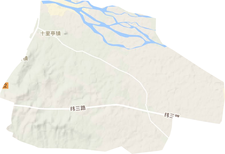 十里亭镇地形图