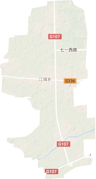 江城乡地形图