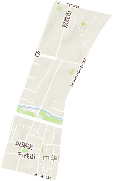 中华路街道地形图