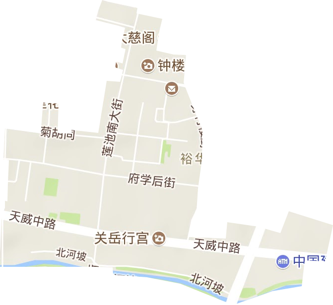 裕华街道地形图