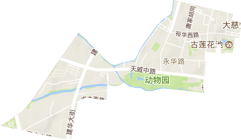 永华街道地形图