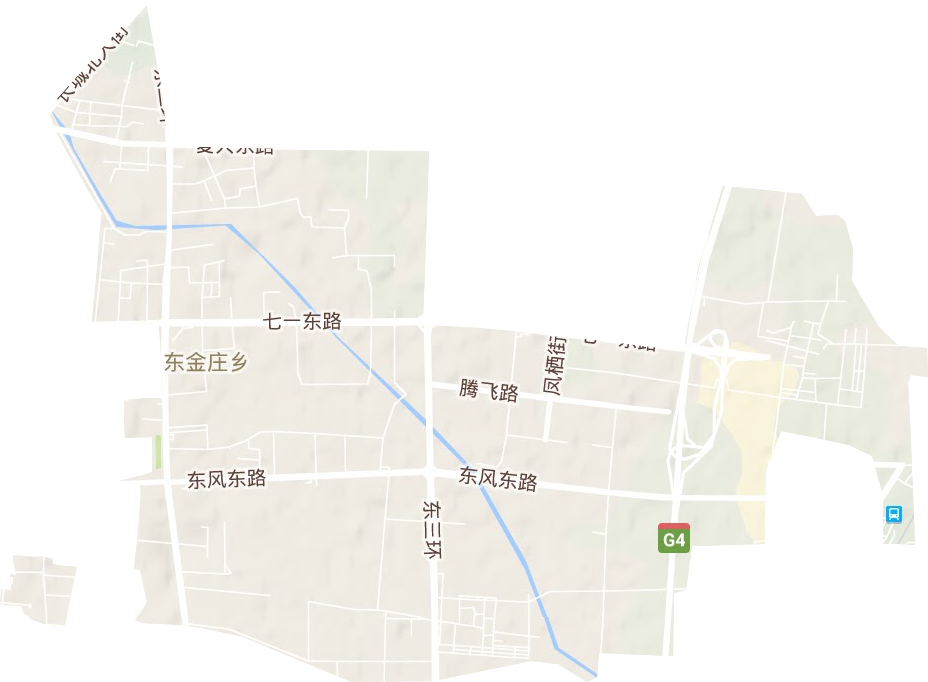 东金庄乡地形图