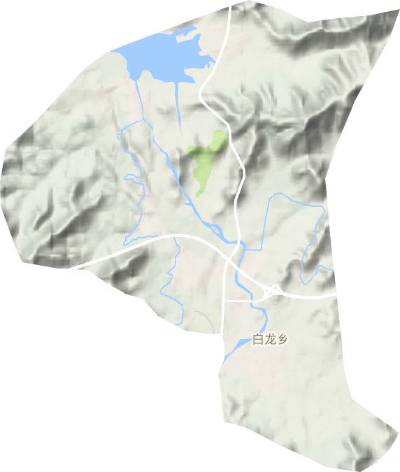 白龙乡地形图