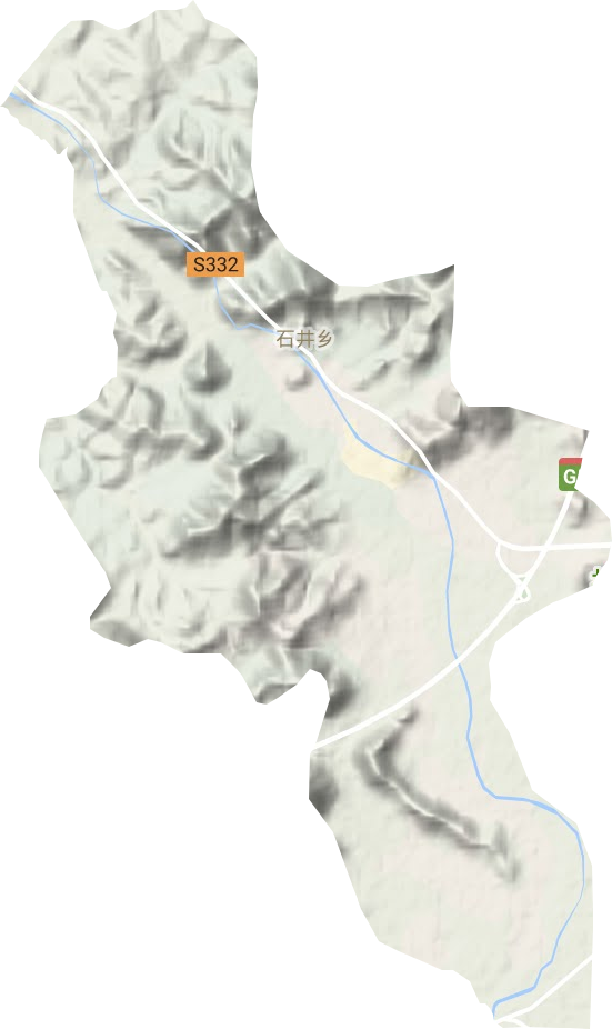 石井乡地形图