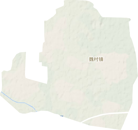 魏村镇地形图