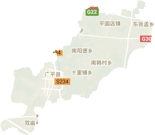 广平县地形图