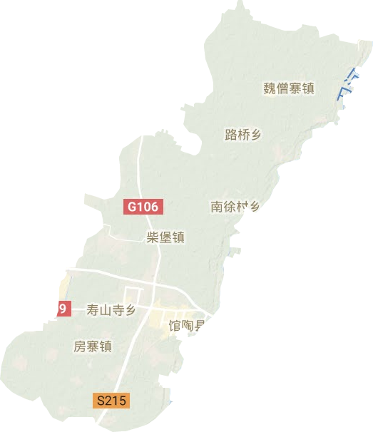 馆陶县地形图