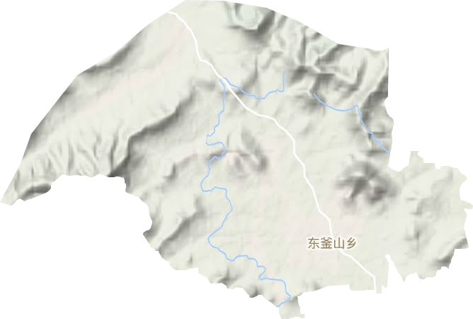 东釜山乡地形图