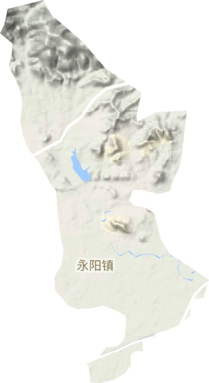 永阳镇地形图