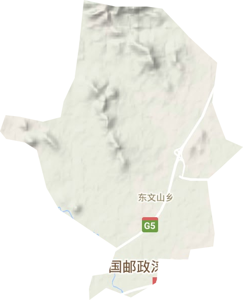 东文山乡地形图