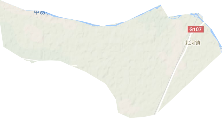 北河镇地形图