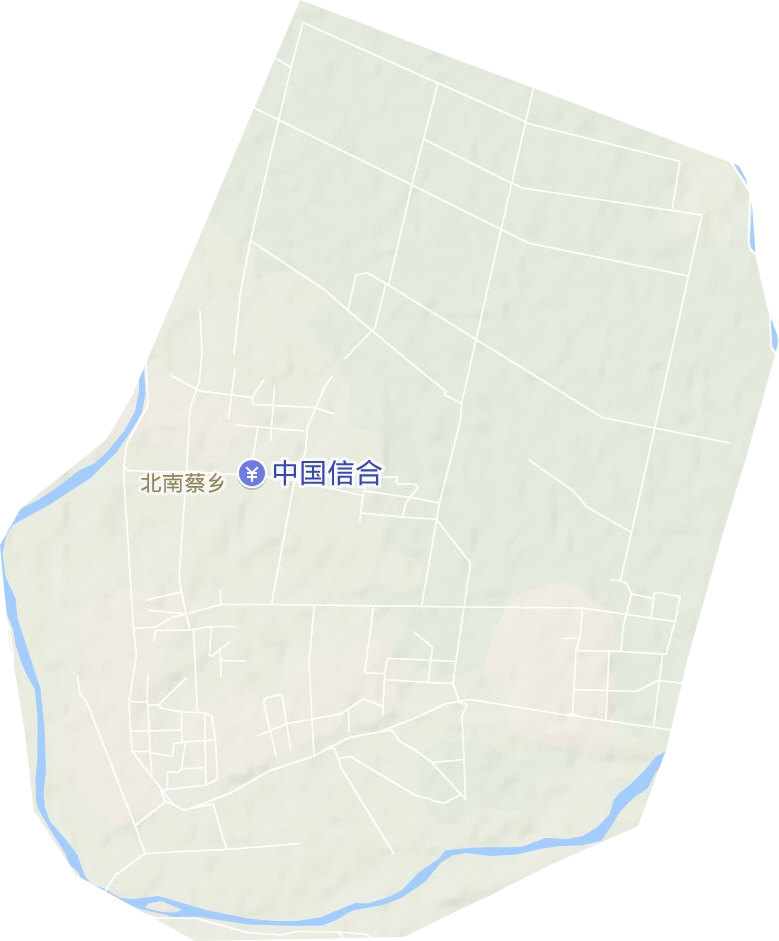 北南蔡乡地形图