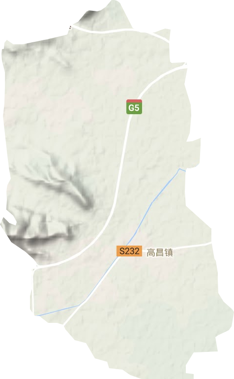 高昌镇地形图