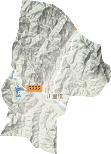 川里镇地形图