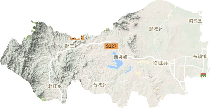 临城县地形图