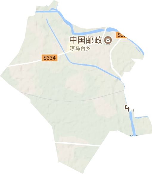 晾马台镇地形图