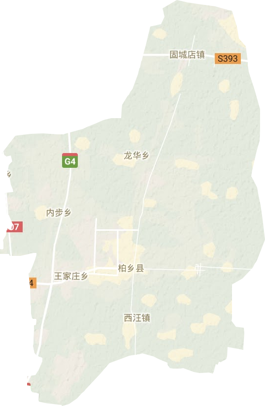 柏乡县地形图