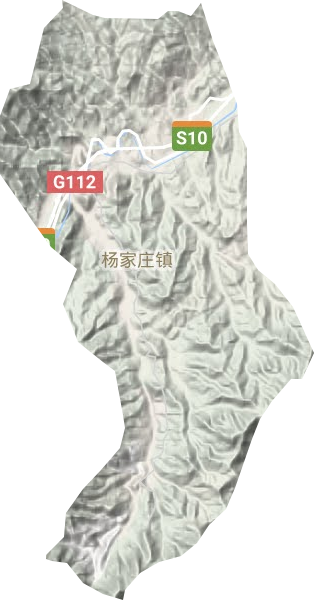 杨家庄镇地形图