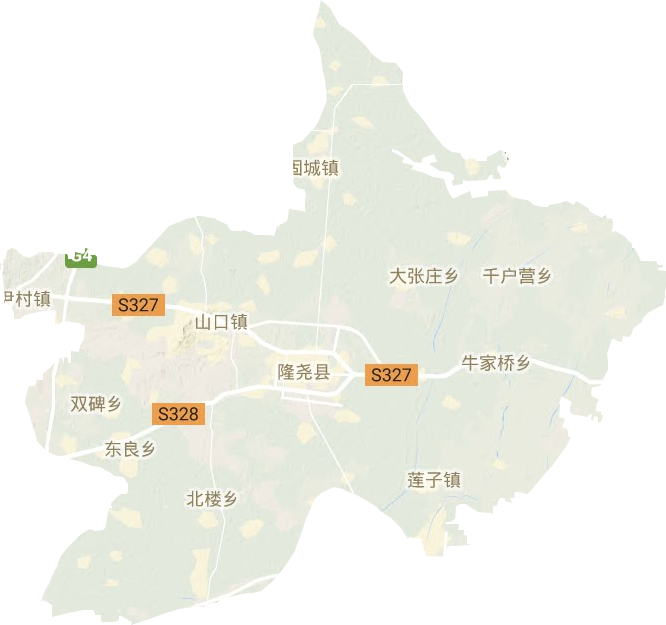 隆尧县地形图