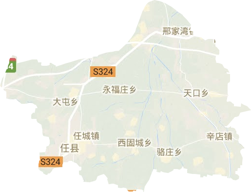 任县地形图
