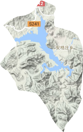 安格庄乡地形图