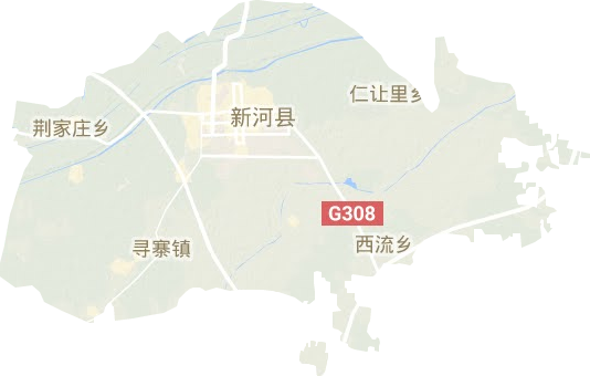 新河县地形图