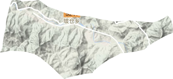 坡仓乡地形图