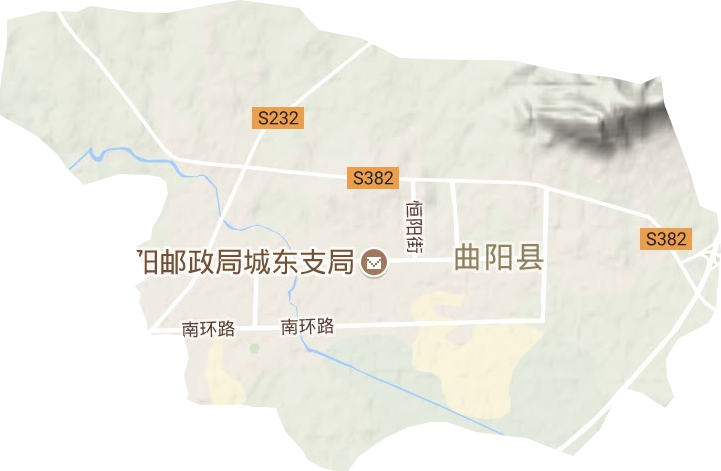 恒州镇地形图