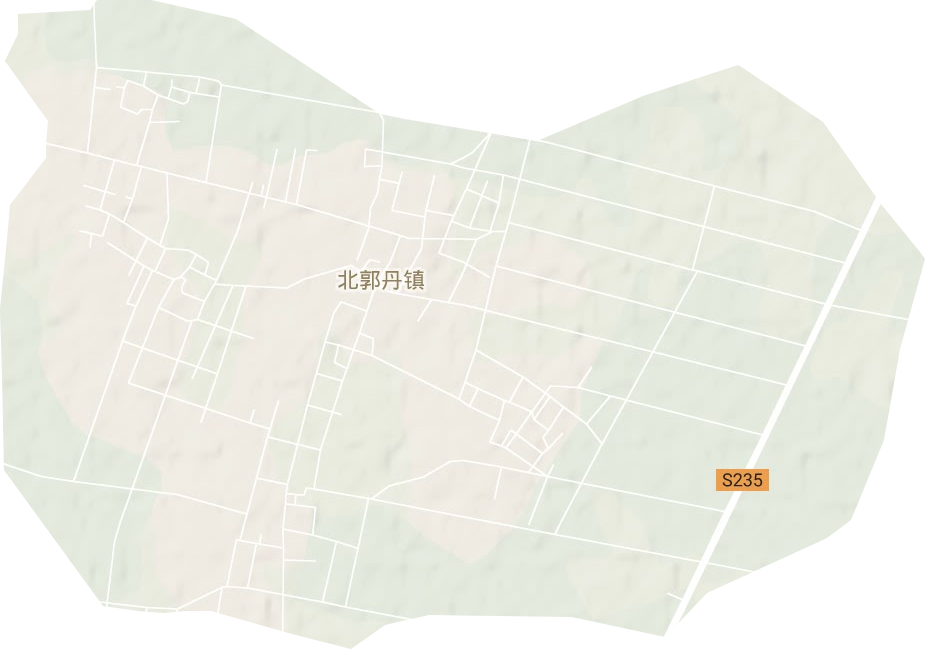 北郭丹镇地形图