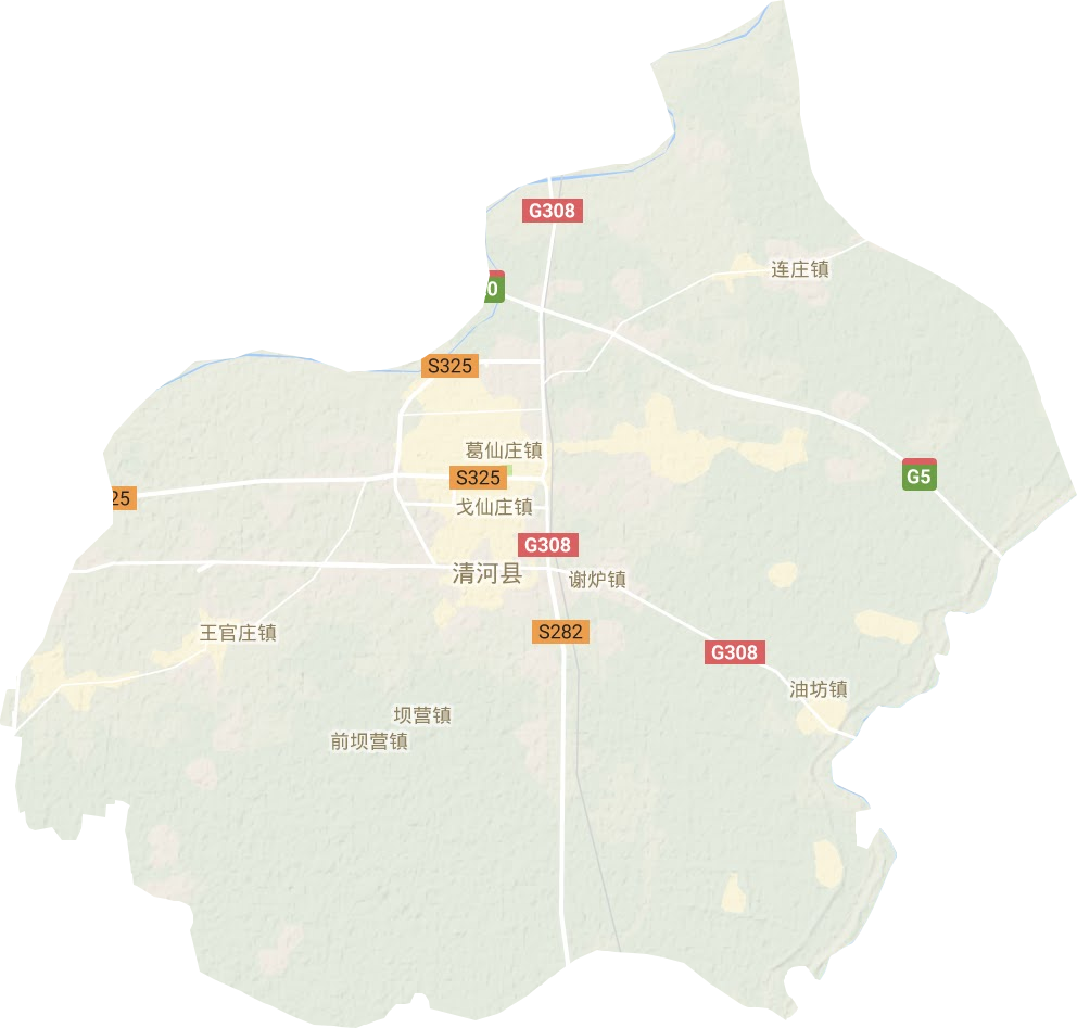 清河县地形图