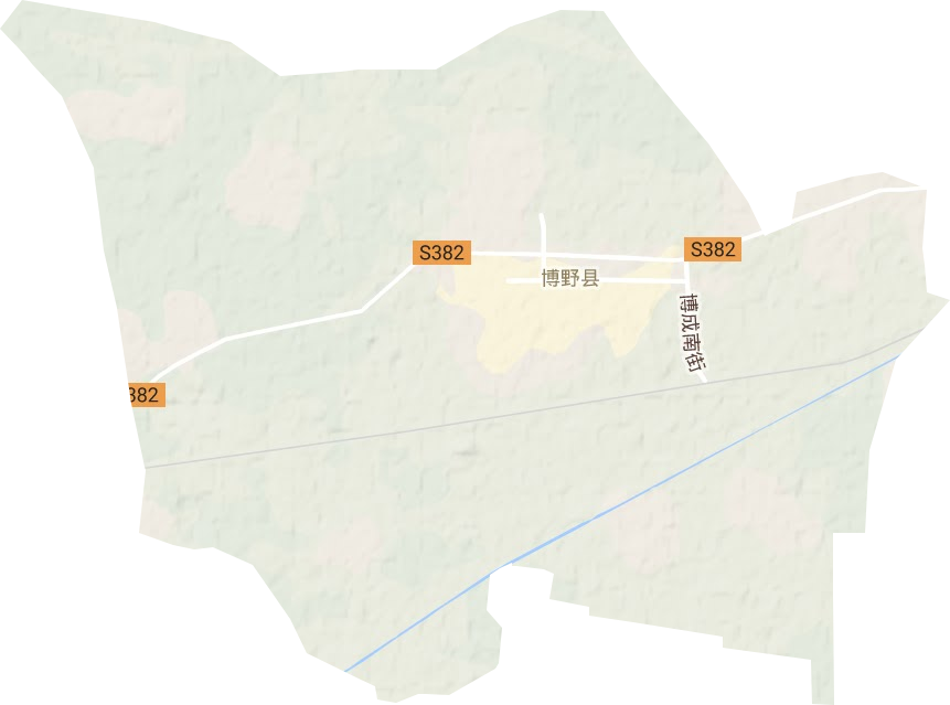 博野镇地形图