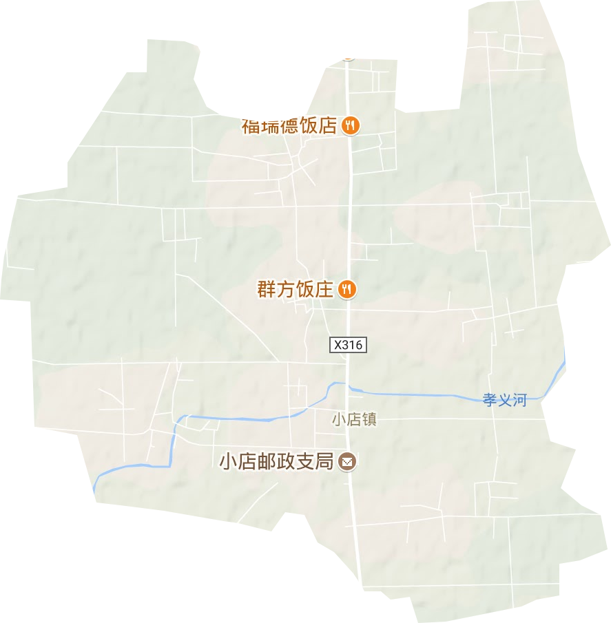 小店镇地形图