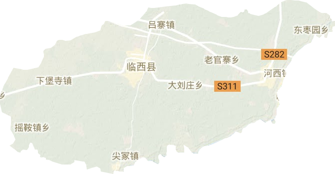 临西县地形图