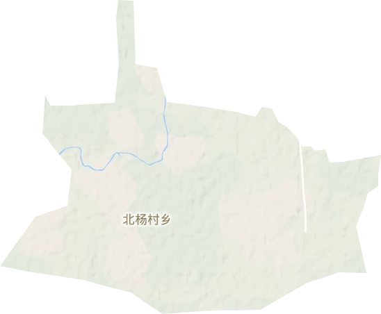 北杨村乡地形图