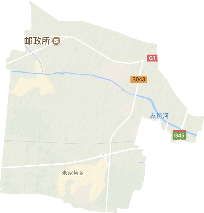 米家务镇地形图