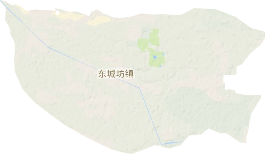 东城坊镇地形图