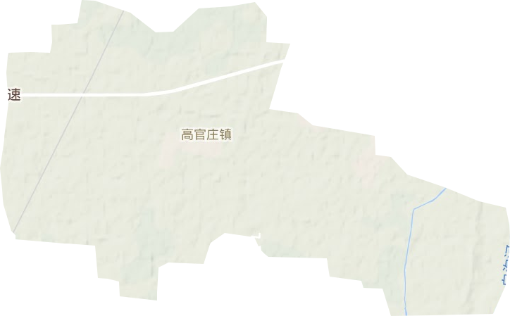 高官庄镇地形图