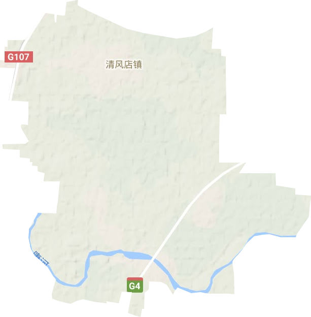 清风店镇地形图