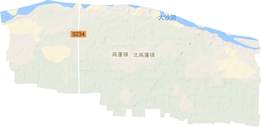 高蓬镇地形图