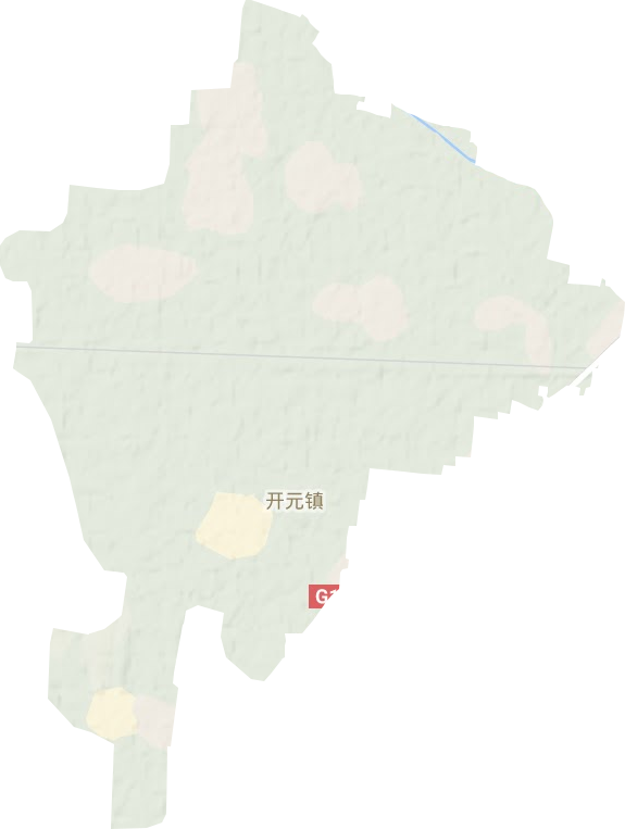 开元镇地形图