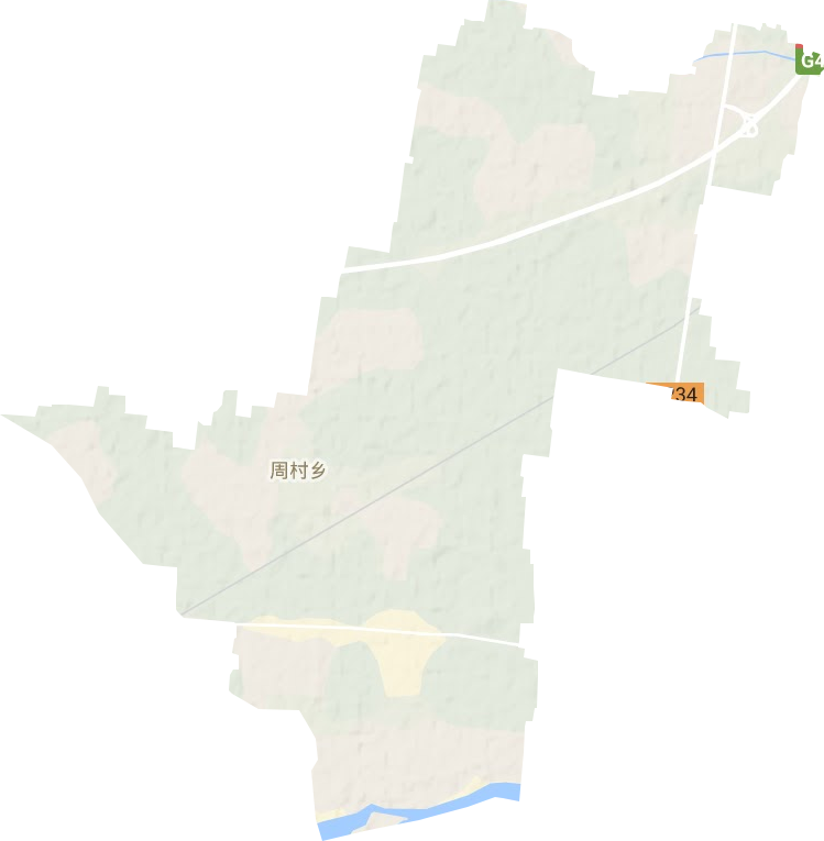 周村镇地形图