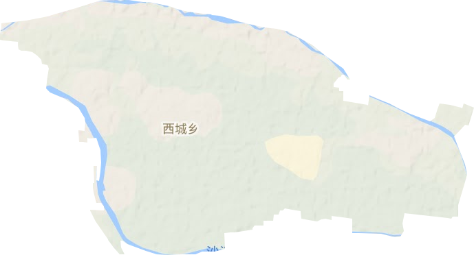 西城乡地形图