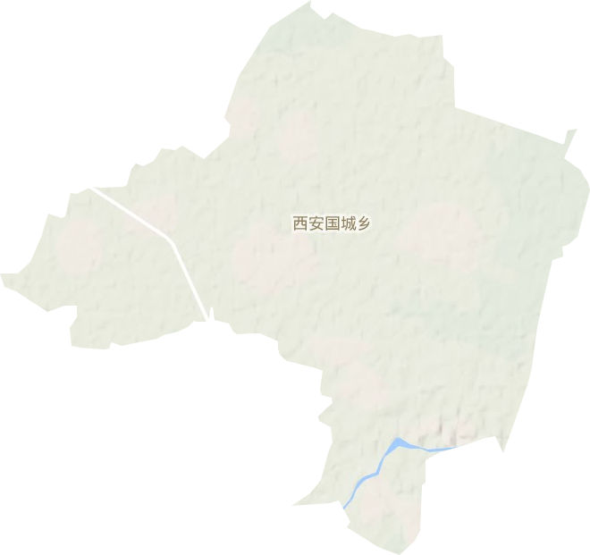 西安国城乡地形图