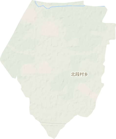 北段村乡地形图